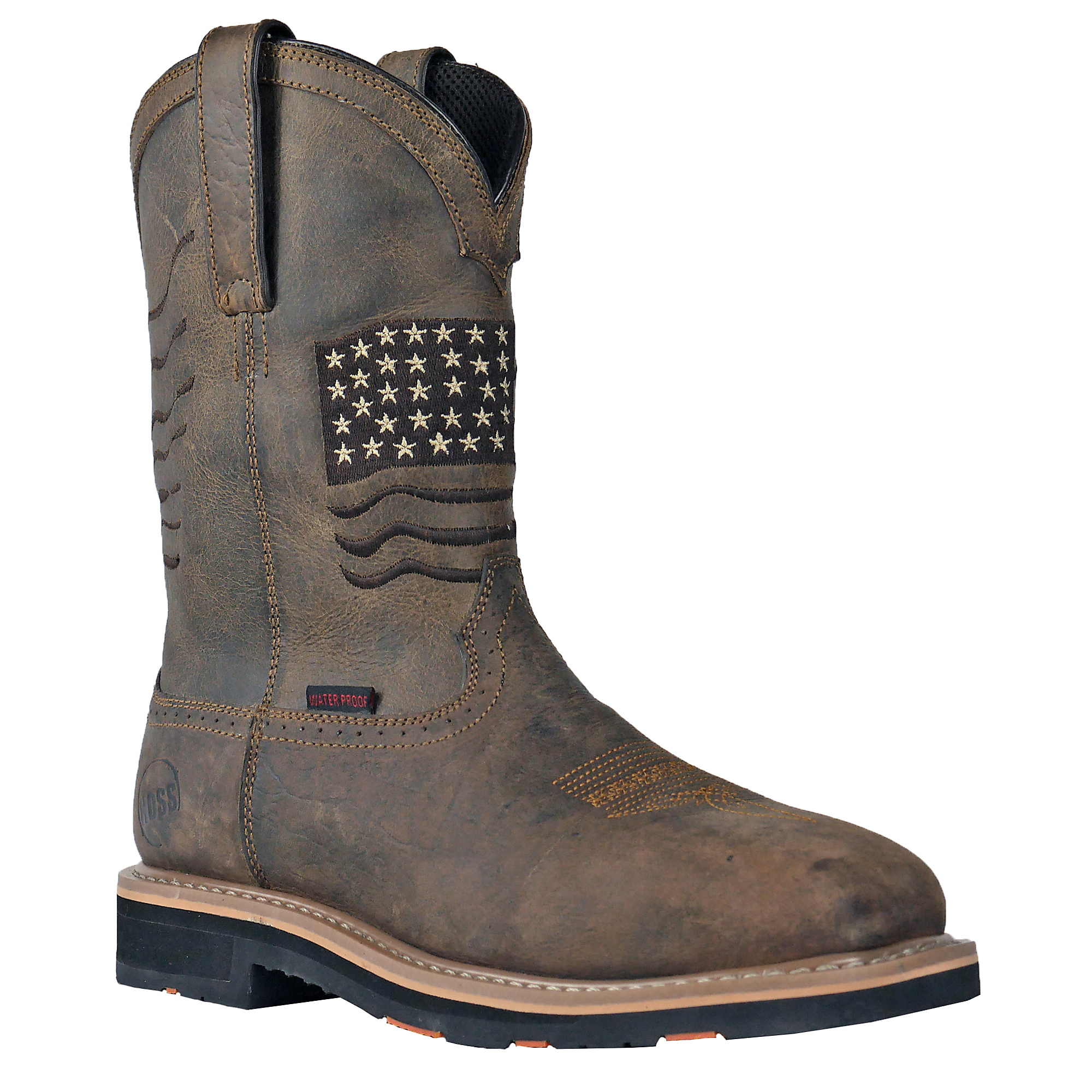 HOSS Composite Safety Toe,Premimun Leather, Waterproof